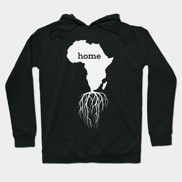 Black History Month BLM, Home Africa Map With African Roots Hoodie by Charaf Eddine